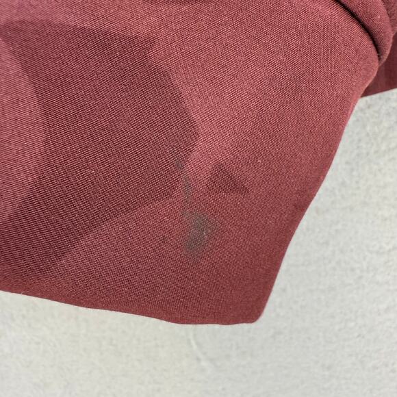 Patagonia Softshell Jacket Women's M Maroon Leaf Patterned Fleece Lined Outdoor - Picture 10 of 10